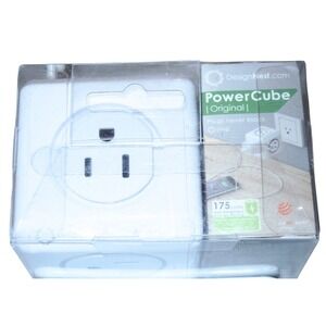 DesignNest PowerCube Original White 5 Outlet Wall Adapter 175J 4120WT/USORPC NEW